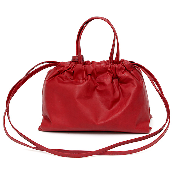  巾着バッグ 本革 メンズ レディース レザー ミニ ショルダーバッグ レッド ワイン 赤色 巾着ポーチ 肩掛け 小さめ 経年変化 エイジング シンプル おしゃれ 小振り 高級感 巾着型 日本製 ブランド BEAU DESSIN ボーデッサン