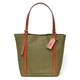 BEAU DESSIN(ボーデッサン) レザーミニトートバッグ グリーン