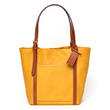 BEAU DESSIN(ボーデッサン) レザーミニトートバッグ イエロー