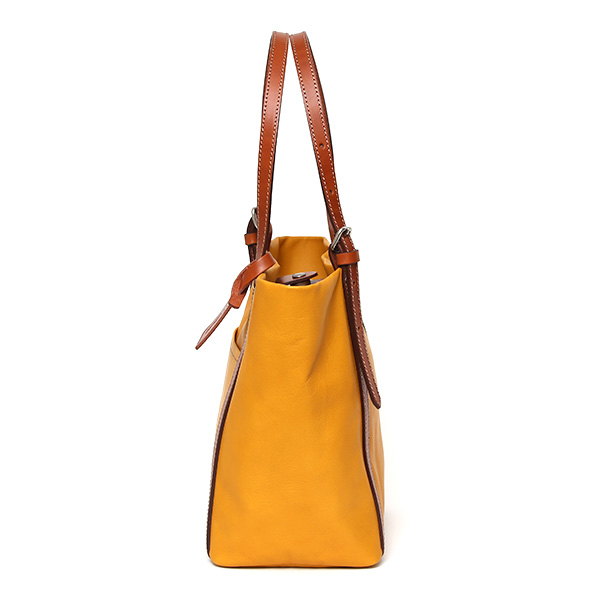  ミニトートバッグ 本革 メンズ レディース レザー イエロー 黄色 小さめ トート ショルダー 肩掛け 手持ち 2WAY 経年変化 エイジング シンプル かわいい おしゃれ 日本製 ブランド BEAU DESSIN ボーデッサン