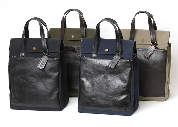 BEAU DESSIN(ボーデッサン) ザック×Mシュリンク フラップ付き縦型トートバッグ イメージ画像