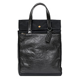 BEAU DESSIN(ボーデッサン) ザック×Mシュリンク フラップ付き縦型トートバッグ ブラック