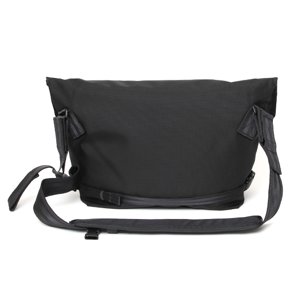 beruf baggage メッセンジャーバッグ メンズ 16L 防水 日本製 ショルダーバッグ ブラック 黒 黒色 15インチ PC収納可能 エアーバリスティックナイロン 自転車 通勤 リフレクター 斜め掛け フラップ ベルーフバゲージ HOBO 16 brf-CF33-BTX