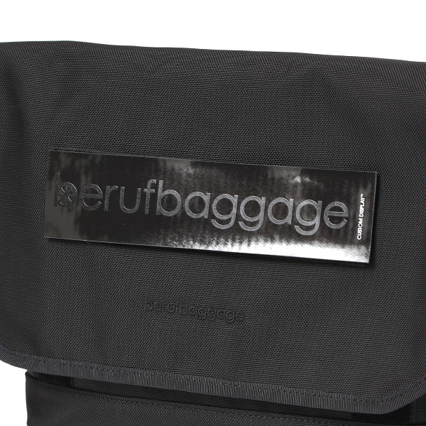 beruf baggage メッセンジャーバッグ メンズ 小型 8L 防水 日本製 ブラック 黒 黒色 小さい 小振り ミニ ショルダーバッグ エアーバリスティックナイロン 自転車 通勤 リフレクター 斜め掛け フラップ ベルーフバゲージ HOBO 16 brf-CF33-BTX