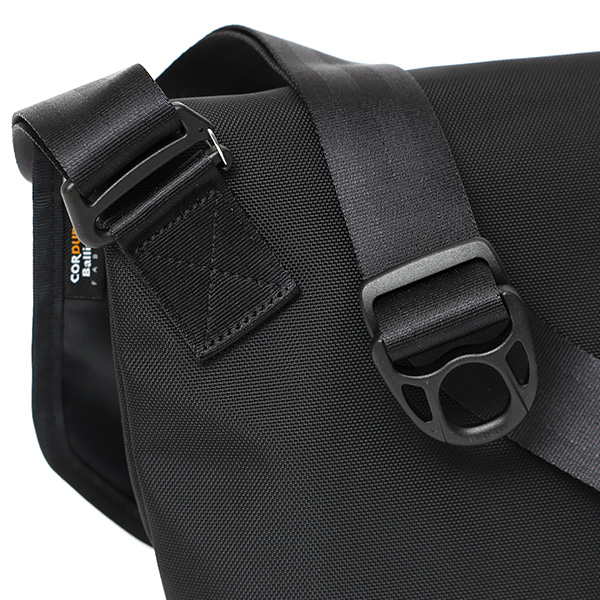 beruf baggage メッセンジャーバッグ メンズ 小型 8L 防水 日本製 ブラック 黒 黒色 小さい 小振り ミニ ショルダーバッグ エアーバリスティックナイロン 自転車 通勤 リフレクター 斜め掛け フラップ ベルーフバゲージ HOBO 16 brf-CF33-BTX