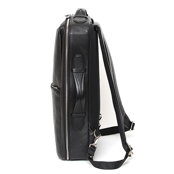  ビジネスリュック メンズ 本革 A4 13インチPC 15インチPC ブラック 黒 黒色 レザー バックパック 経年変化 リュックサック エイジング 日本製 FIVE WOODS ファイブウッズ グレイン2.0 39601