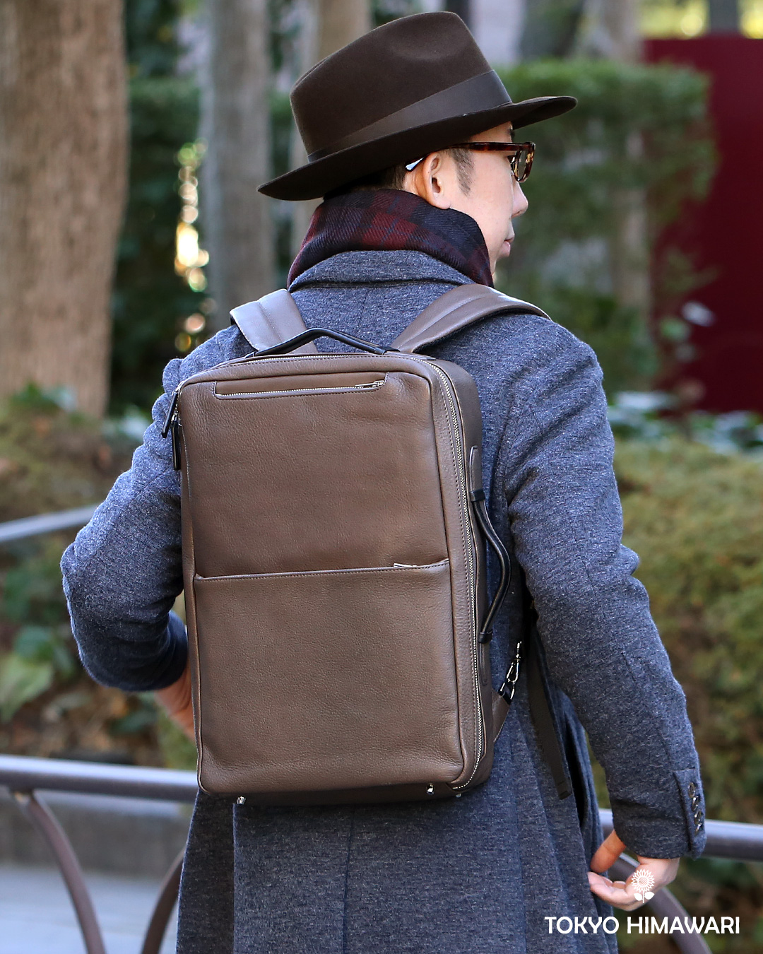 ビジネスリュック メンズ 本革 A4 13インチPC 15インチPC ベージュ 肌色 レザー バックパック 経年変化 リュックサック エイジング 日本製 FIVE WOODS ファイブウッズ グレイン2.0 39601