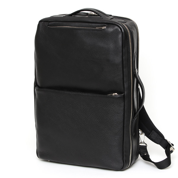  ビジネスリュック メンズ 本革 A4 13インチPC 15インチPC  ブラック 黒 黒色 大容量 レザー バックパック 2気室 経年変化 大きめ リュックサック エイジング 日本製 FIVE WOODS ファイブウッズ グレイン2.0 39602