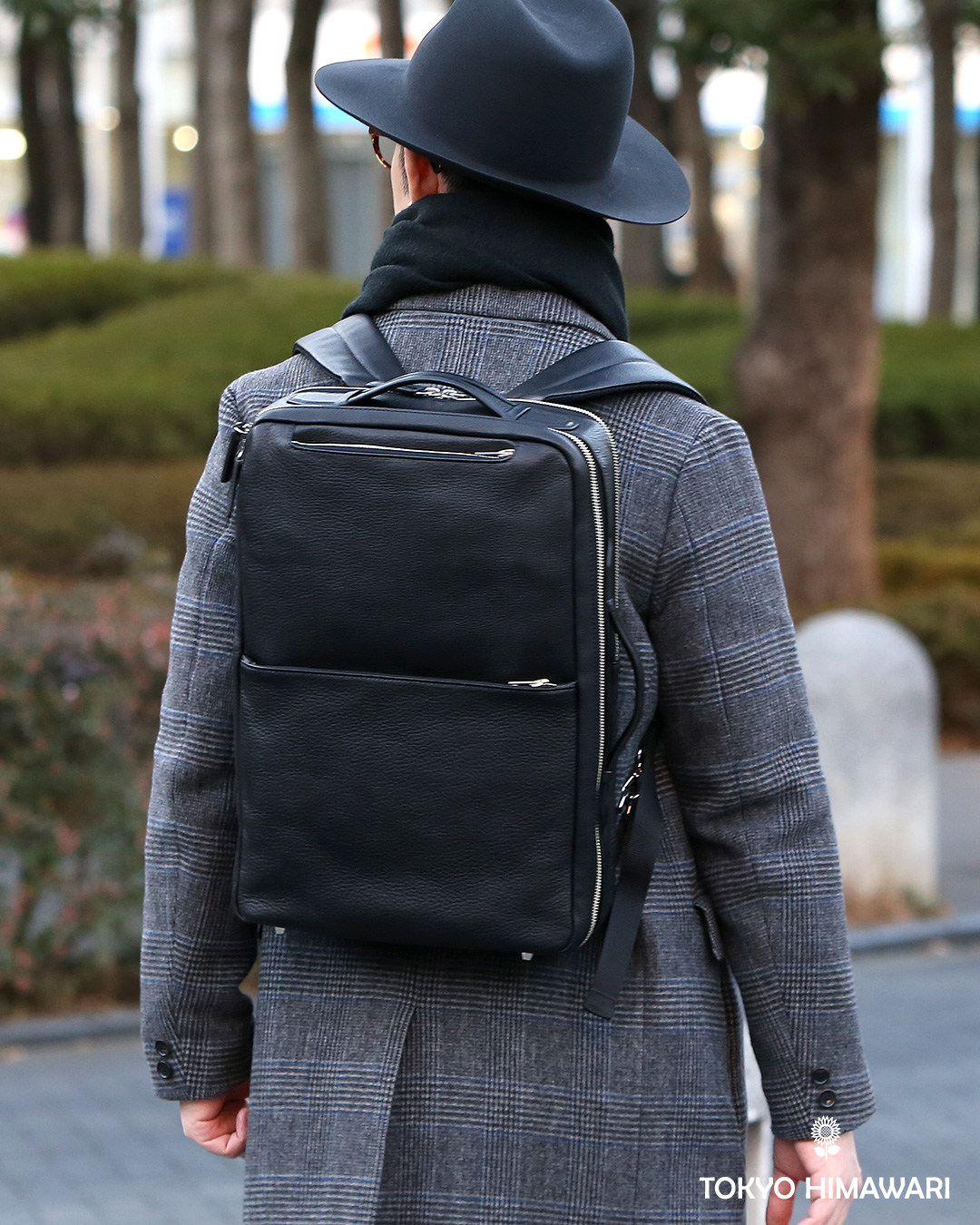 ビジネスリュック メンズ 本革 A4 13インチPC 15インチPC  ブラック 黒 黒色 大容量 レザー バックパック 2気室 経年変化 大きめ リュックサック エイジング 日本製 FIVE WOODS ファイブウッズ グレイン2.0 39602