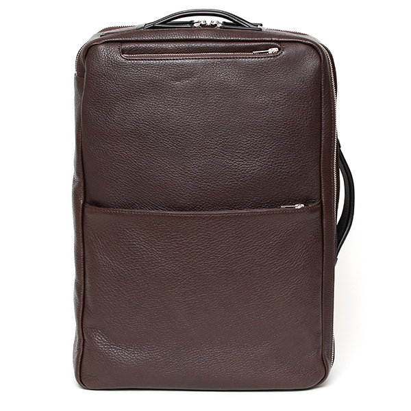  ビジネスリュック メンズ 本革 A4 13インチPC 15インチPC  ブラウン 茶 茶色 大容量 レザー バックパック 2気室 経年変化 大きめ リュックサック エイジング 日本製 FIVE WOODS ファイブウッズ グレイン2.0 39602