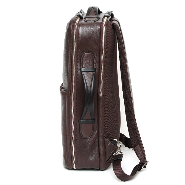  ビジネスリュック メンズ 本革 A4 13インチPC 15インチPC  ブラウン 茶 茶色 大容量 レザー バックパック 2気室 経年変化 大きめ リュックサック エイジング 日本製 FIVE WOODS ファイブウッズ グレイン2.0 39602