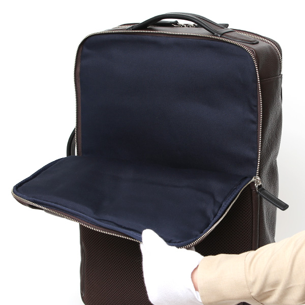  ビジネスリュック メンズ 本革 A4 13インチPC 15インチPC  ブラウン 茶 茶色 大容量 レザー バックパック 2気室 経年変化 大きめ リュックサック エイジング 日本製 FIVE WOODS ファイブウッズ グレイン2.0 39602