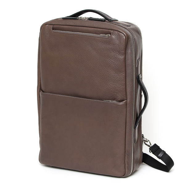  ビジネスリュック メンズ 本革 A4 13インチPC 15インチPC  ベージュ 肌色 大容量 レザー バックパック 2気室 経年変化 大きめ リュックサック エイジング 日本製 FIVE WOODS ファイブウッズ グレイン2.0 39602