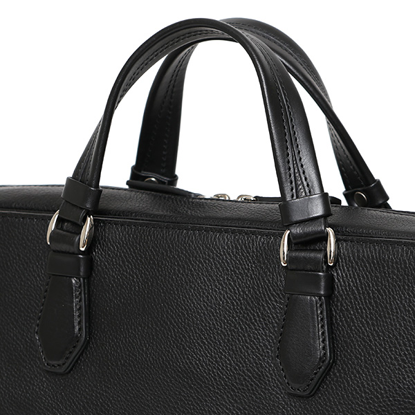  ビジネスバッグ 本革 メンズ A4 13インチPC 15インチPC ブラック 黒 黒色 レザー ブリーフケース 通勤 2WAY かばん ショルダーストラップ付属 経年変化 エイジング 30代 40代 50代 日本製 FIVE WOODS ファイブウッズ グレイン2.0 39604