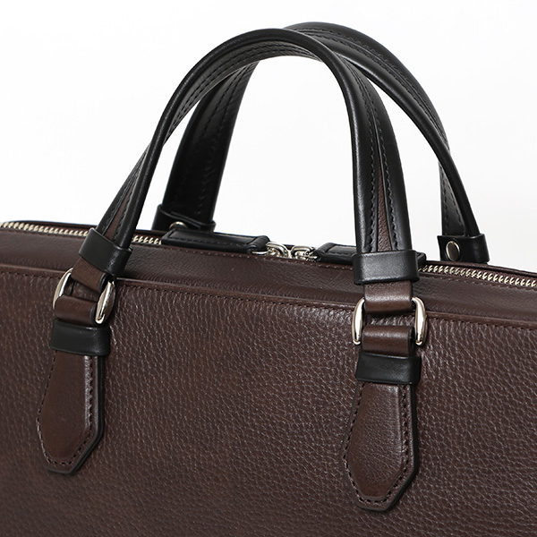  ビジネスバッグ 本革 メンズ A4 13インチPC 15インチPC ブラウン 茶 茶色 レザー ブリーフケース 通勤 2WAY かばん ショルダーストラップ付属 経年変化 エイジング 30代 40代 50代 日本製 FIVE WOODS ファイブウッズ グレイン2.0 39604