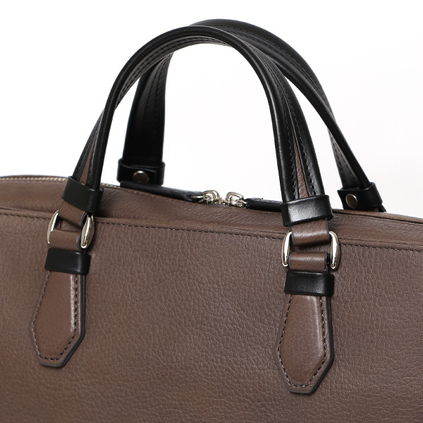  ビジネスバッグ 本革 メンズ A4 13インチPC 15インチPC ベージュ 肌色 レザー ブリーフケース 通勤 2WAY かばん ショルダーストラップ付属 経年変化 エイジング 30代 40代 50代 日本製 FIVE WOODS ファイブウッズ グレイン2.0 39604