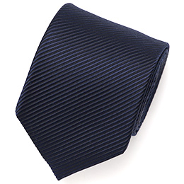 Franco Spada(フランコ スパダ) 無地 手縫い 共裏地 ネクタイ [fra0092] ネイビー