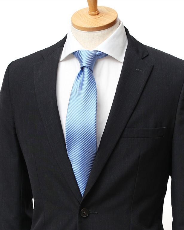 ネクタイ 日本製 手縫い 共裏地 シルク100％ 無地 ブルー ネイビー 青色 ビジネス 仕事 フォーマル 結婚式 披露宴 パーティー 男性 メンズ 高級 プレゼント ギフト 化粧箱付き 30代 40代 50代 60代 フランコ スパダ Franco Spada