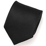 Franco Spada(フランコ スパダ) 無地 冠婚葬祭 手縫い 共裏地 ネクタイ [fra0093] ブラック