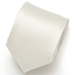 Franco Spada(フランコ スパダ) 無地 冠婚葬祭 手縫い 共裏地 ネクタイ [fra0093] オフホワイト