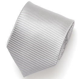 Franco Spada(フランコ スパダ) 無地 冠婚葬祭 手縫い 共裏地 ネクタイ [fra0093] シルバー