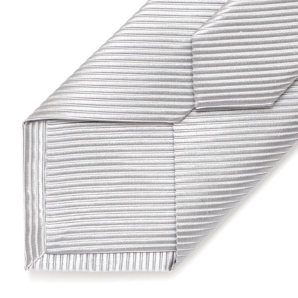  ネクタイ 日本製 手縫い 共裏地 シルク100％ 冠婚葬祭 無地 シルバー 銀色 ビジネス 仕事 フォーマル 結婚式 披露宴 パーティー 男性 メンズ 高級 プレゼント ギフト 化粧箱付き 30代 40代 50代 60代 フランコ スパダ Franco Spada