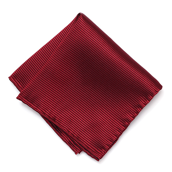 ポケットチーフ 日本製 ハンドロール 手縫い シルク100% 無地 レッド ワイン 赤色 ポケットスクエア ビジネス 仕事 フォーマル 結婚式 披露宴 パーティー 男性 メンズ 高級 プレゼント ギフト 30代 40代 50代 60代 フランコ スパダ Franco Spada
