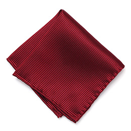 Franco Spada(フランコ スパダ) ポケットチーフ ハンドロール 手縫い ネクタイ [fra0094] ワインレッド