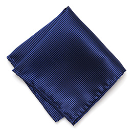 Franco Spada(フランコ スパダ) ポケットチーフ ハンドロール 手縫い ネクタイ [fra0094] ロイヤルダークブルー