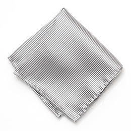 Franco Spada(フランコ スパダ) ポケットチーフ ハンドロール 手縫い ネクタイ [fra0094] シルバー