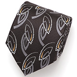 Franco Spada(フランコ スパダ) ジオメトリック柄 手縫い 共裏地 ネクタイ [fra0096] ブラウン