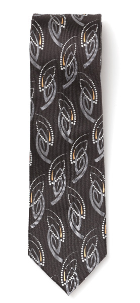 Franco Spada(フランコ スパダ) ジオメトリック柄 手縫い 共裏地 ネクタイ [fra0096] ブラウン