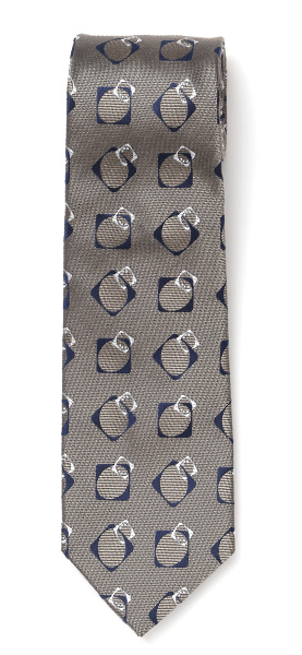 Franco Spada(フランコ スパダ) スクエアモチーフ 小紋柄 手縫い 共裏地 ネクタイ [fra0097] サンドベージュ