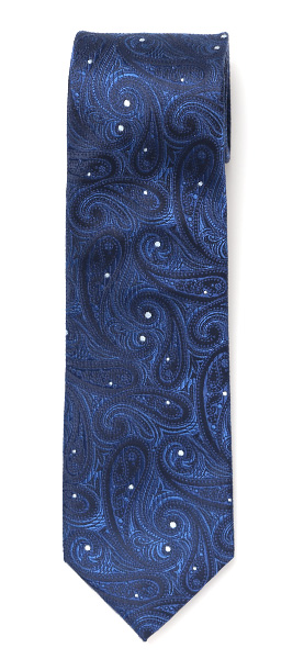 Franco Spada(フランコ スパダ) ペイズリー柄 手縫い 共裏地 ネクタイ [fra0100] ネイビー