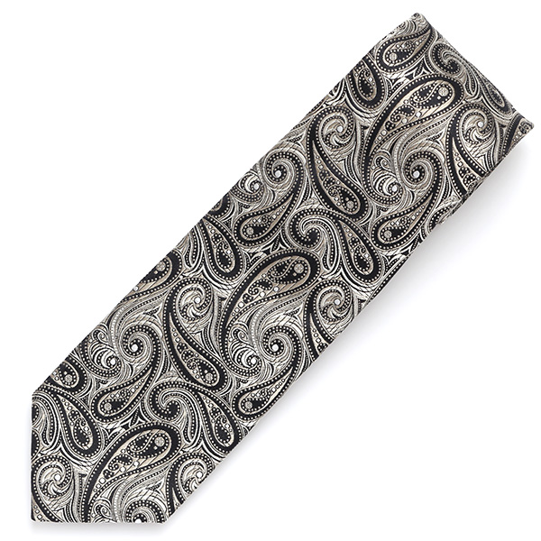  ネクタイ 日本製 手縫い 共裏地 シルク100％ 総柄 ペイズリー ゴールド 金色 ビジネス 仕事 フォーマル 結婚式 披露宴 パーティー 男性 メンズ 高級 プレゼント ギフト 化粧箱付き 30代 40代 50代 60代 フランコ スパダ Franco Spada