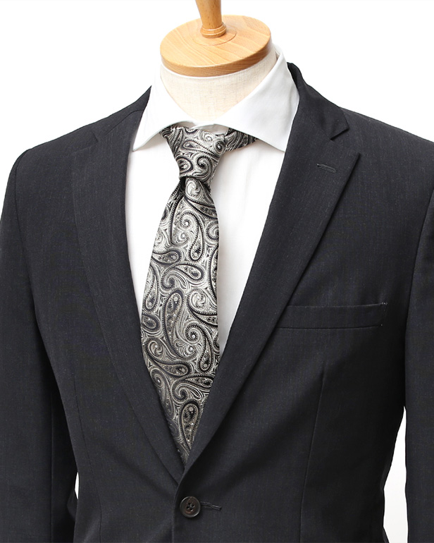 ネクタイ 日本製 手縫い 共裏地 シルク100％ 総柄 ペイズリー ゴールド 金色 ビジネス 仕事 フォーマル 結婚式 披露宴 パーティー 男性 メンズ 高級 プレゼント ギフト 化粧箱付き 30代 40代 50代 60代 フランコ スパダ Franco Spada