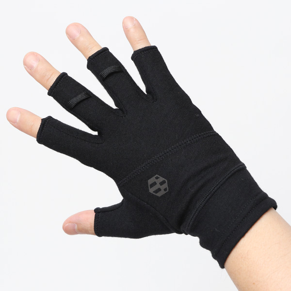 手袋 メンズ 防寒 日本製 ブランド メリノウール ブラック 黒 黒色 男性 自転車 ビジネス スーツ 自転車通勤 タッチパネル スマホ操作可能 プレゼント クリスマス ギフト handson grip(ハンズオングリップ) Hobo 1J