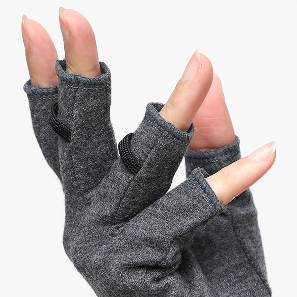  手袋 レディース 防寒 日本製 ブランド メリノウール グレー グレイ 灰色 女性 自転車 ビジネス スーツ 自転車通勤 タッチパネル スマホ操作可能 プレゼント クリスマス ギフト handson grip(ハンズオングリップ) Hobo 1J