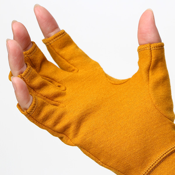 手袋 レディース 防寒 日本製 ブランド メリノウール イエロー 黄色 女性 自転車 ビジネス スーツ 自転車通勤 タッチパネル スマホ操作可能 プレゼント クリスマス ギフト handson grip(ハンズオングリップ) Hobo 1J