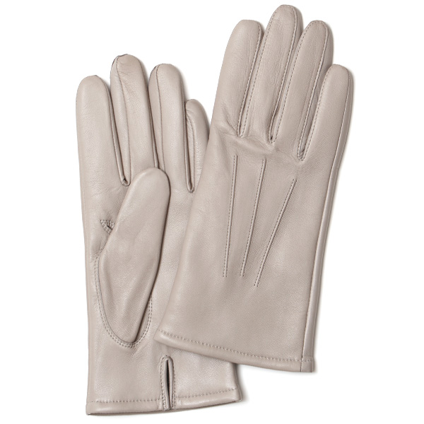  KURODA(クロダ) 革手袋 レディース カシミヤ裏地 グレー グレイ 灰色 防寒 グローブ 本革 レザー ウィメンズ 女性 通勤 スーツ ビジネス キレイめ 高級