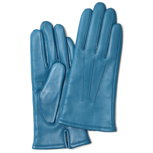  KURODA(クロダ) 革手袋 レディース カシミヤ裏地 ブルー ネイビー 青色 防寒 グローブ 本革 レザー ウィメンズ 女性 通勤 スーツ ビジネス キレイめ 高級