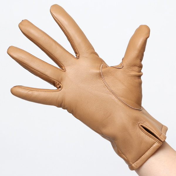  KURODA(クロダ) 革手袋 レディース カシミヤ裏地 ベージュ 肌色 防寒 グローブ 本革 レザー ウィメンズ 女性 通勤 スーツ ビジネス キレイめ 高級