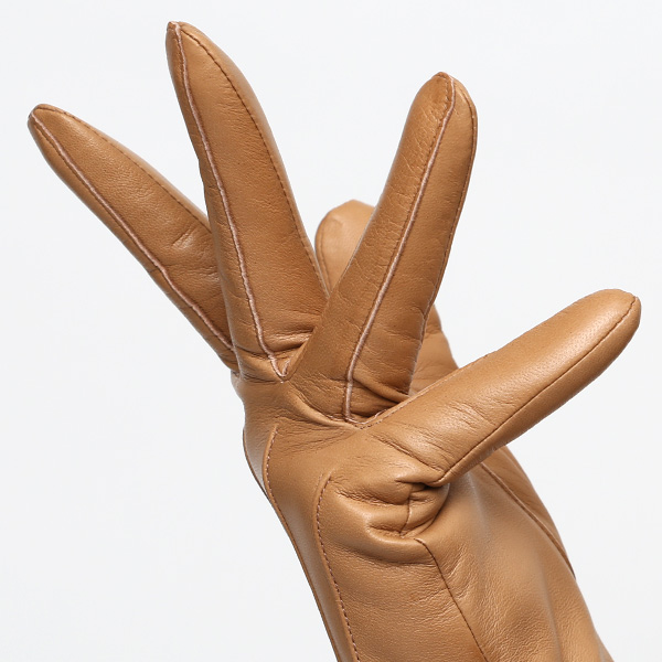  KURODA(クロダ) 革手袋 レディース カシミヤ裏地 ベージュ 肌色 防寒 グローブ 本革 レザー ウィメンズ 女性 通勤 スーツ ビジネス キレイめ 高級