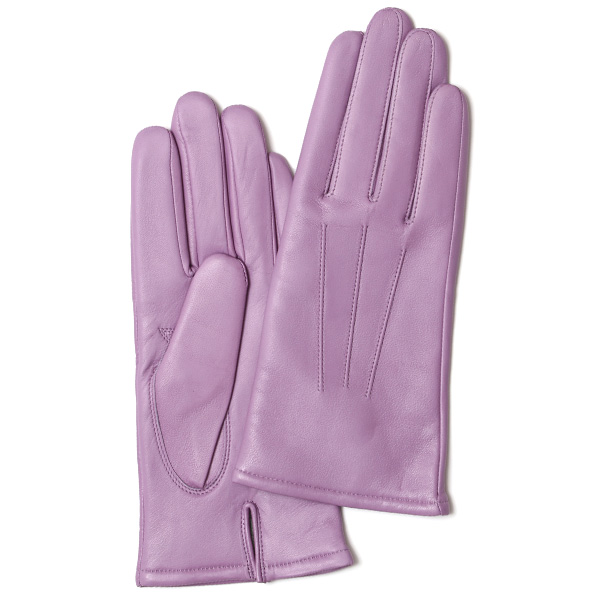  KURODA(クロダ) 革手袋 レディース カシミヤ裏地 パープル 紫色 防寒 グローブ 本革 レザー ウィメンズ 女性 通勤 スーツ ビジネス キレイめ 高級