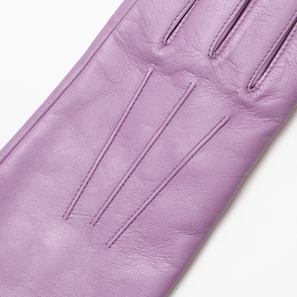  KURODA(クロダ) 革手袋 レディース カシミヤ裏地 パープル 紫色 防寒 グローブ 本革 レザー ウィメンズ 女性 通勤 スーツ ビジネス キレイめ 高級