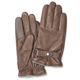 クロダ(KURODA) 【MEN】 イタリーラム カシミア100％ スマホ対応 手袋 グレー