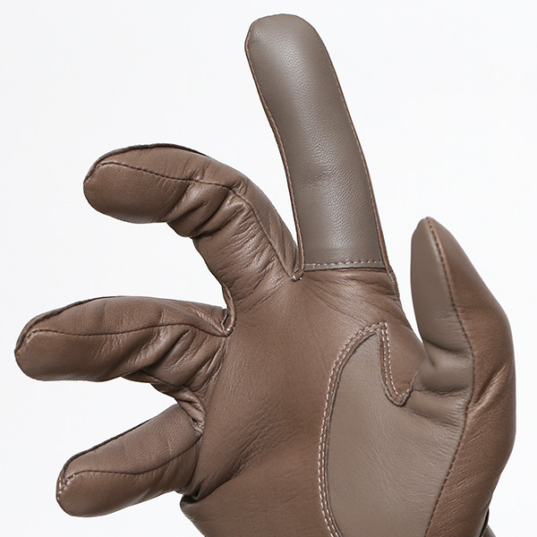  手袋 メンズ レザー スマホ対応 イタリーラム カシミヤ100％ 本革 グローブ 防寒 ベルト付き 革手袋 グレー グレイ 灰色 本革 グローブ ブランド ギフト クリスマス バレンタイン 男性用 高級 手袋 日本製 クロダ(KURODA)
