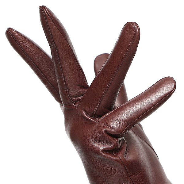  手袋 レディース 本革 カシミヤ裏地 ショート丈 防寒 革手袋 日本製 ブランド ブラウン 茶 茶色 30代 40代 50代 女性 通勤 ビジネス プレゼント 化粧箱付き おしゃれ 高級 KURODA(クロダ)