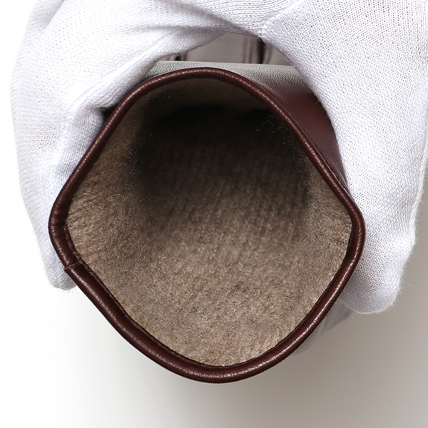  手袋 レディース 本革 カシミヤ裏地 ショート丈 防寒 革手袋 日本製 ブランド ブラウン 茶 茶色 30代 40代 50代 女性 通勤 ビジネス プレゼント 化粧箱付き おしゃれ 高級 KURODA(クロダ)