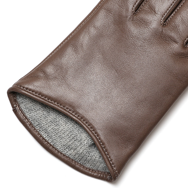  手袋 レディース 本革 カシミヤ裏地 ショート丈 防寒 革手袋 日本製 ブランド グレー グレイ 灰色 30代 40代 50代 女性 通勤 ビジネス プレゼント 化粧箱付き おしゃれ 高級 KURODA(クロダ)